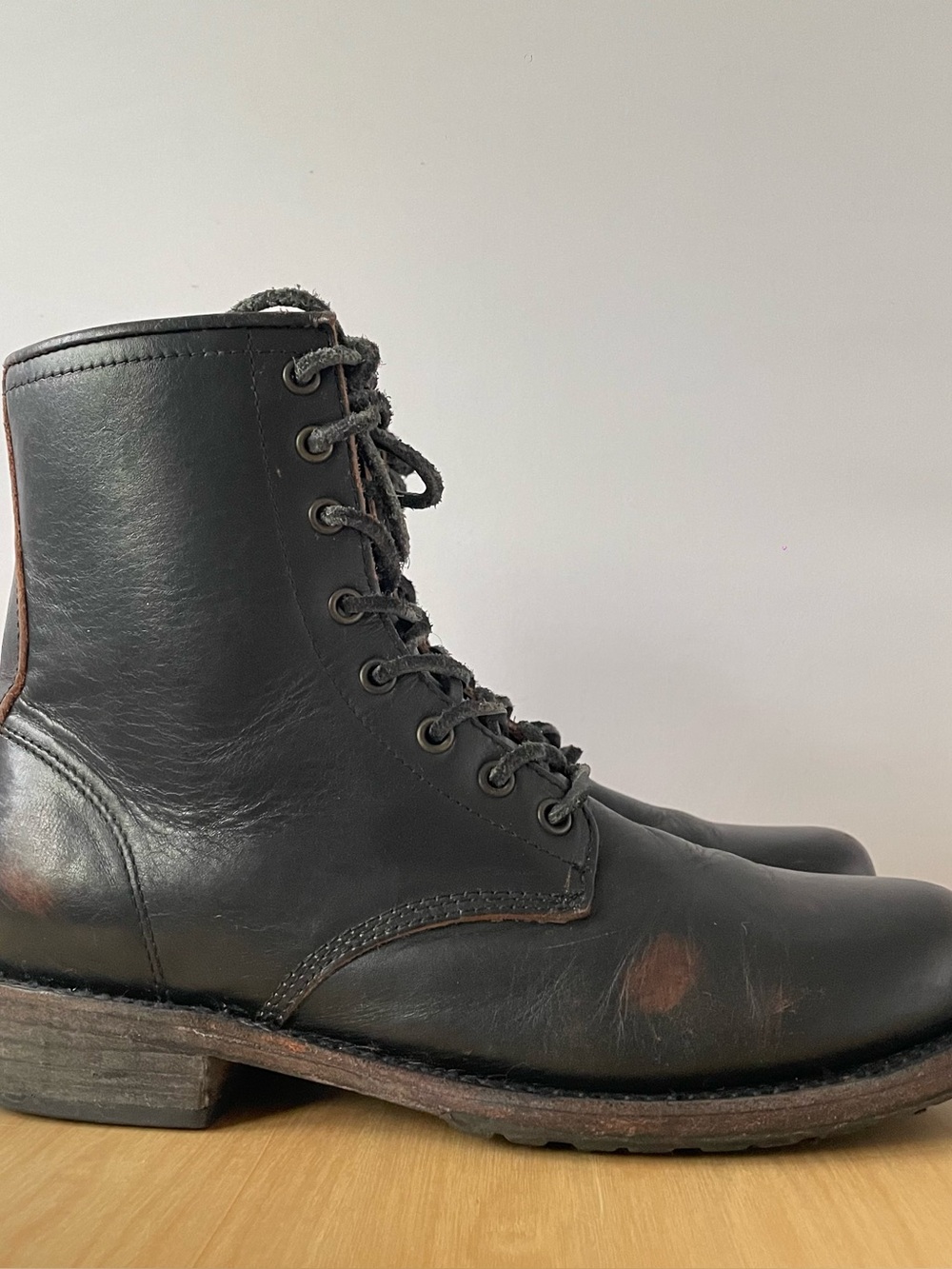 Freebird by Steven Manchester black leather combat boot | US 10